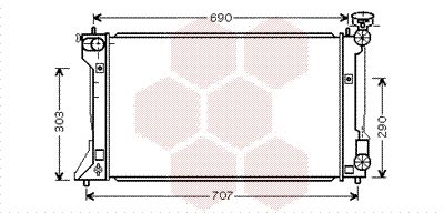 VAN WEZEL Radiators, Motora dzesēšanas sistēma 53002333